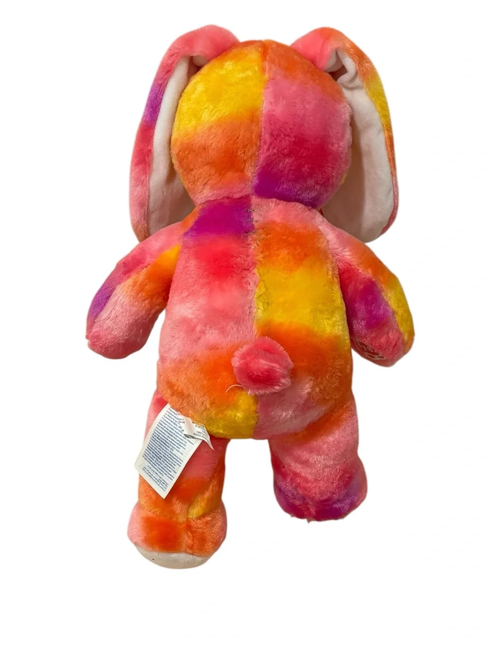 Build-A-Bear Multicolor Tie-Dye Bunny Plush - Orange yPink Yellow Purple